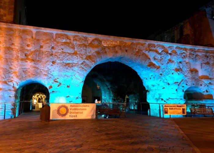 Giornata mondiale del diabete, tre monumenti si illuminano d’azzurro